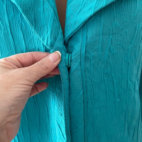 Rafael’s sea green breast front jacket nwt - Picture 7 of 8